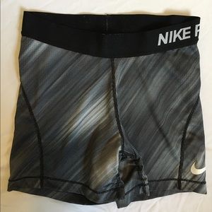 Black & Gray Nike Pro Shorts